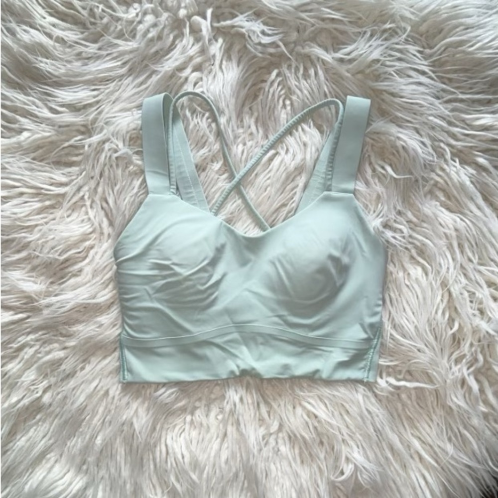 Lululemon* Like a Cloud Longline Bra Delicate Mint, size 2